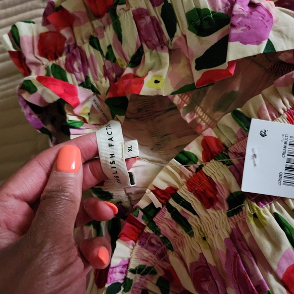 English Factory Floral Ruffle Dress - Picture 2 of 3